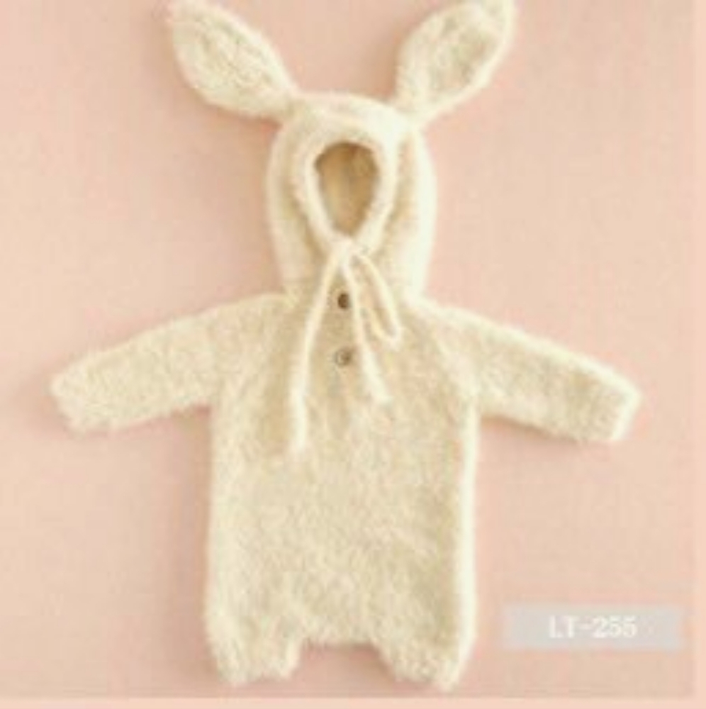 Easter bunny white outfit for baby 0-3 months